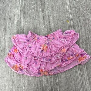 Loveshackfancy girls mini skirt